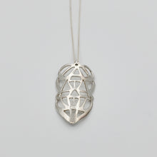 Charger l&#39;image dans la galerie, Pendentif TIKI en ARGENT 925 et BRONZE JAUNE - Fait main